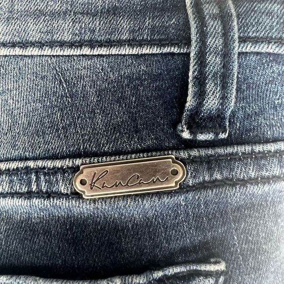 KanCan Women's Mid Wash Low Rise Distressed Skinny‎ Moto Ankle Jeans Size 24 - Picture 7 of 16
